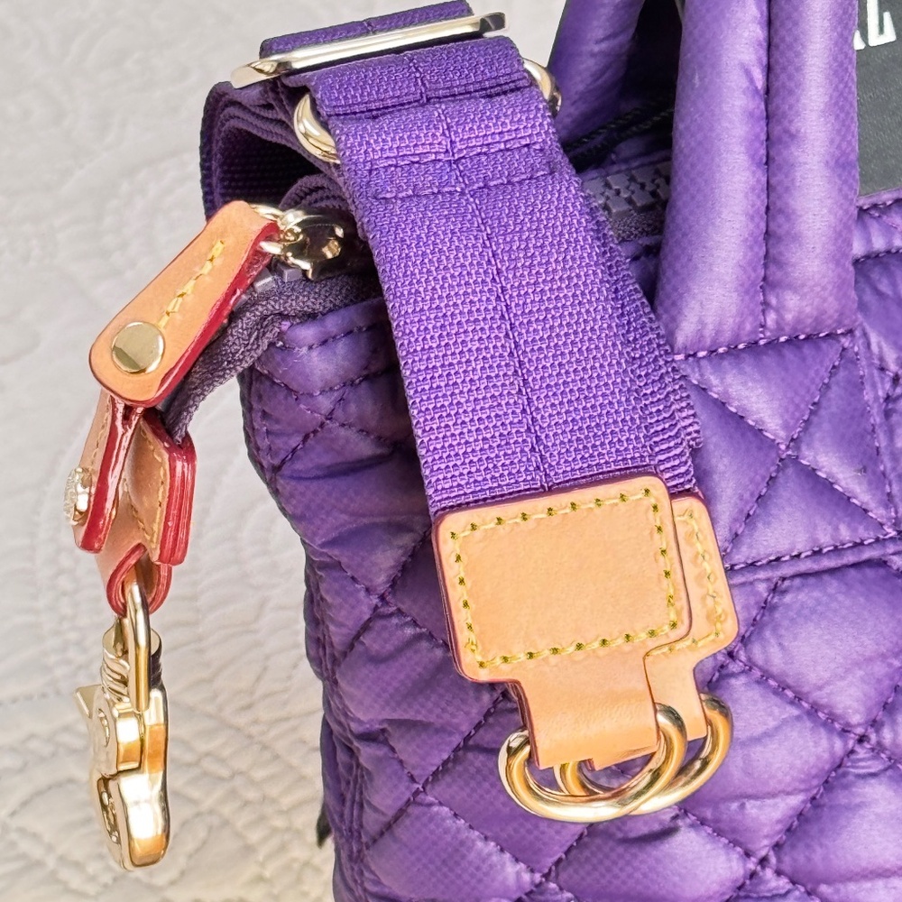 MZ Wallace Micro Sutton Purple Violet Bag Purse Small Petite w/Tag PRISTINE VHTF - Picture 2 of 12